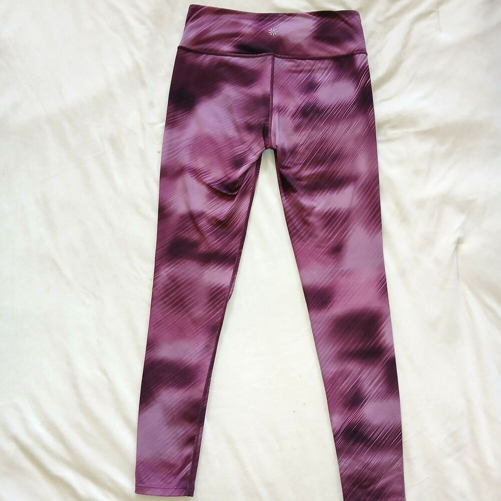 Athleta High Rise Leggings Mauve Dusty Pink Yoga Pants Small - Picture 4 of 10